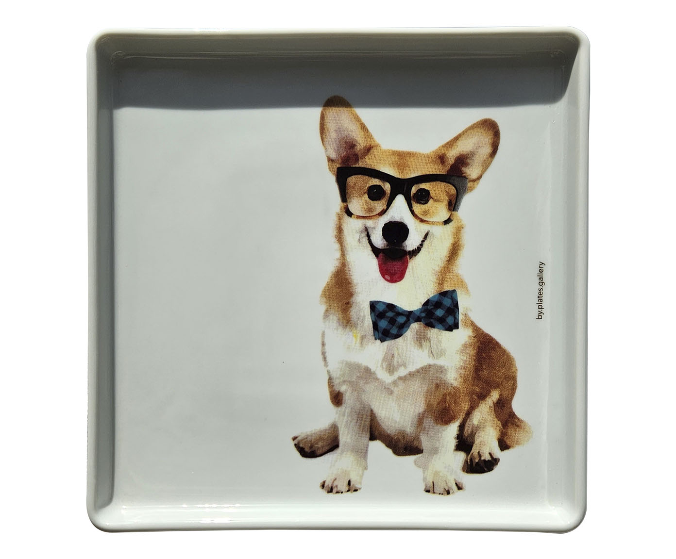 Prato de Porcelana Corgi Principe - image 0