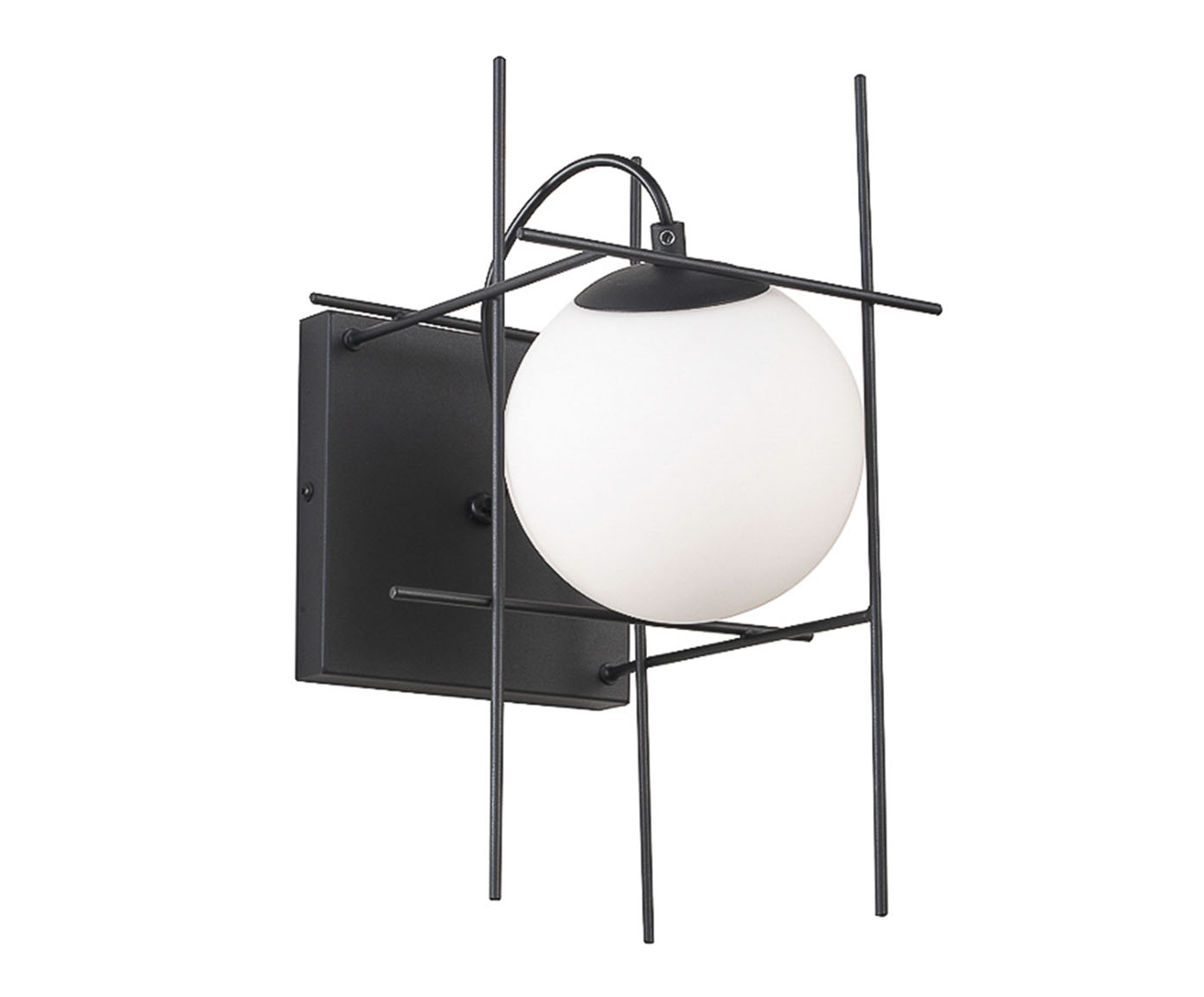 Arandela 25W Dix Preto e Branco Bivolt image number 0