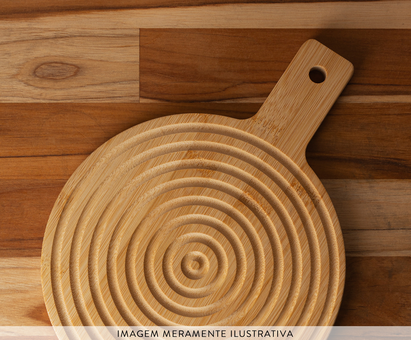 T&aacute;bua Decorativa Redonda Greek Bambu image number 3
