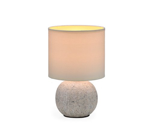 Lumin&aacute;ria de Mesa Esfera Cinza - image 1