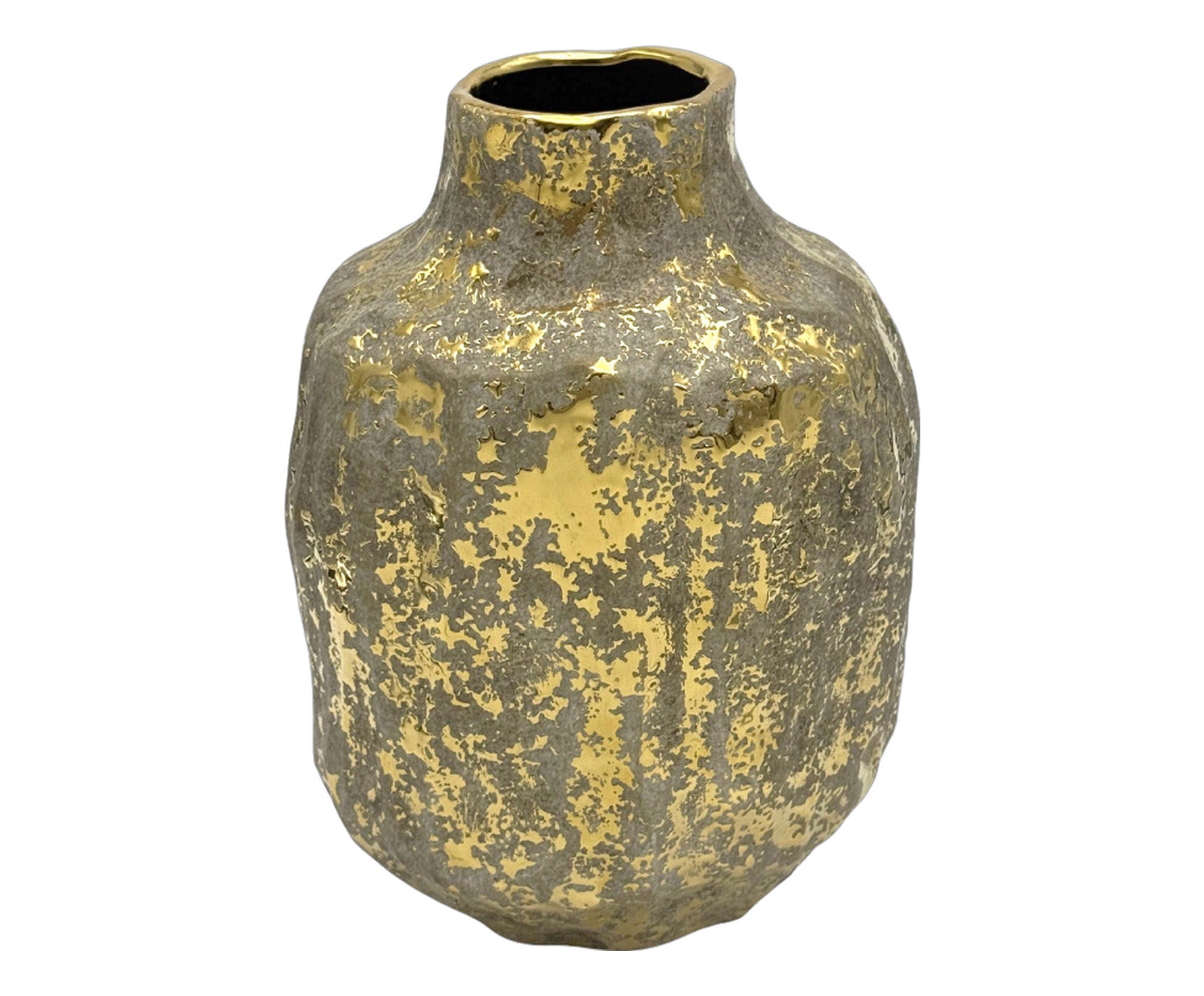 Vaso Decorativo Moren Dourado e Marrom image number 0