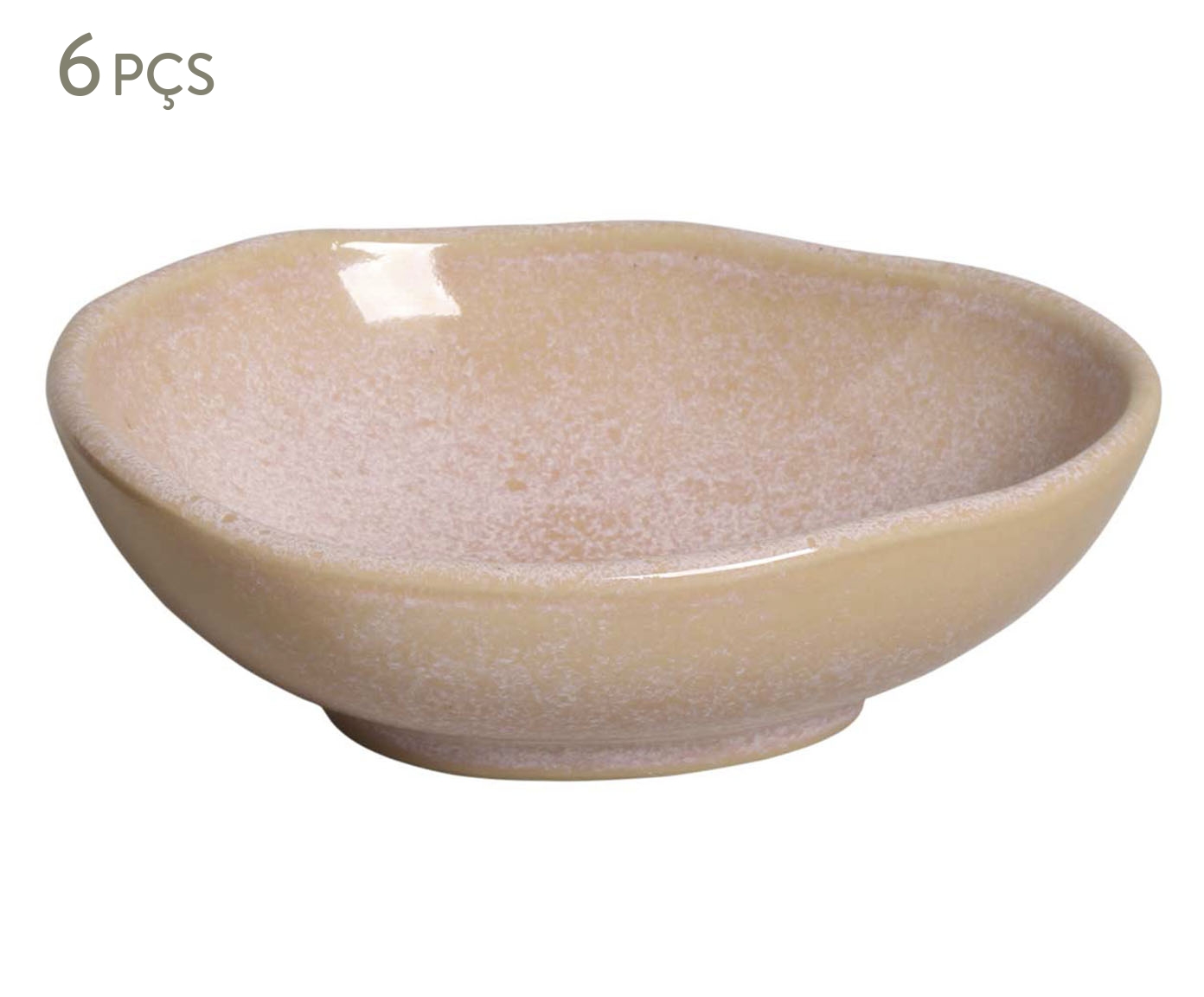 Jogo de Cumbucas Oval Org&acirc;nico Litchi Rosa - image 0