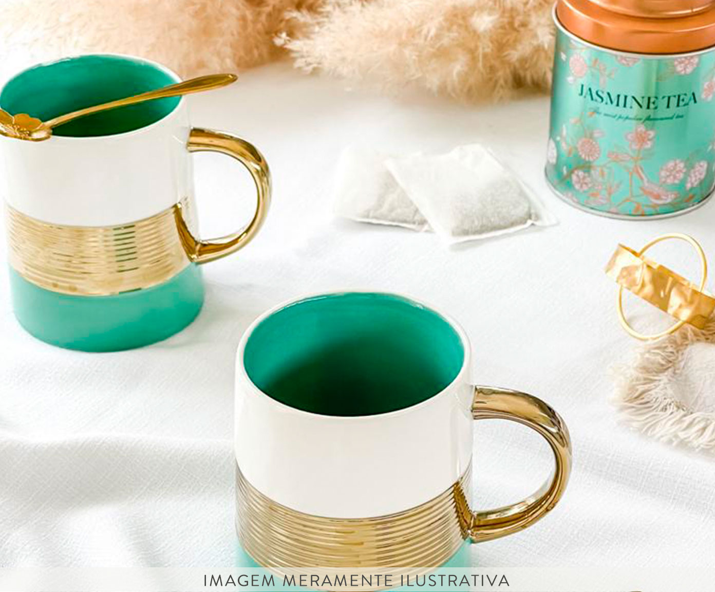 Caneca em Porcelana Vic Verde image number 4