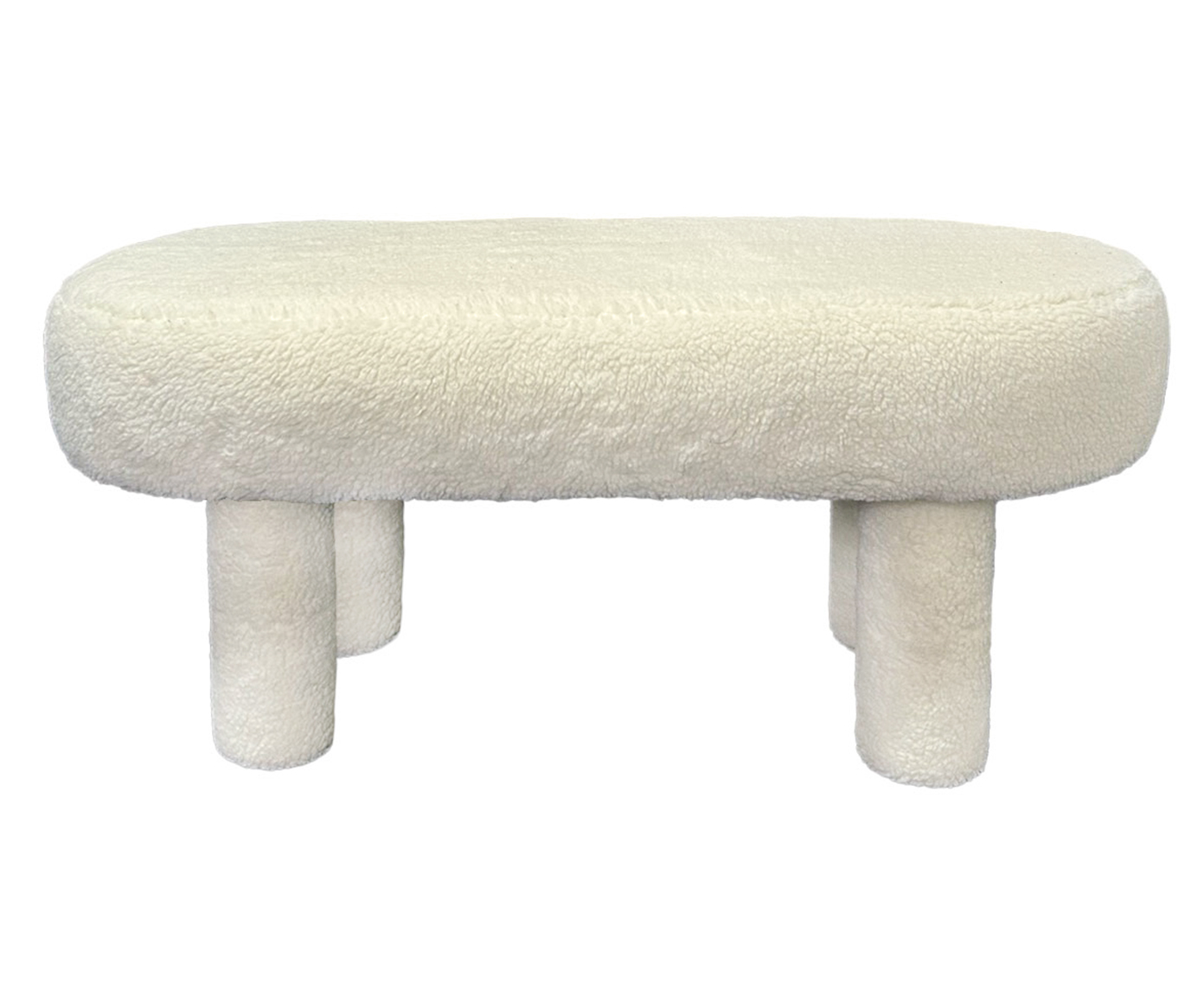 Puff Oval Bold em Boucle Off-White - image 1