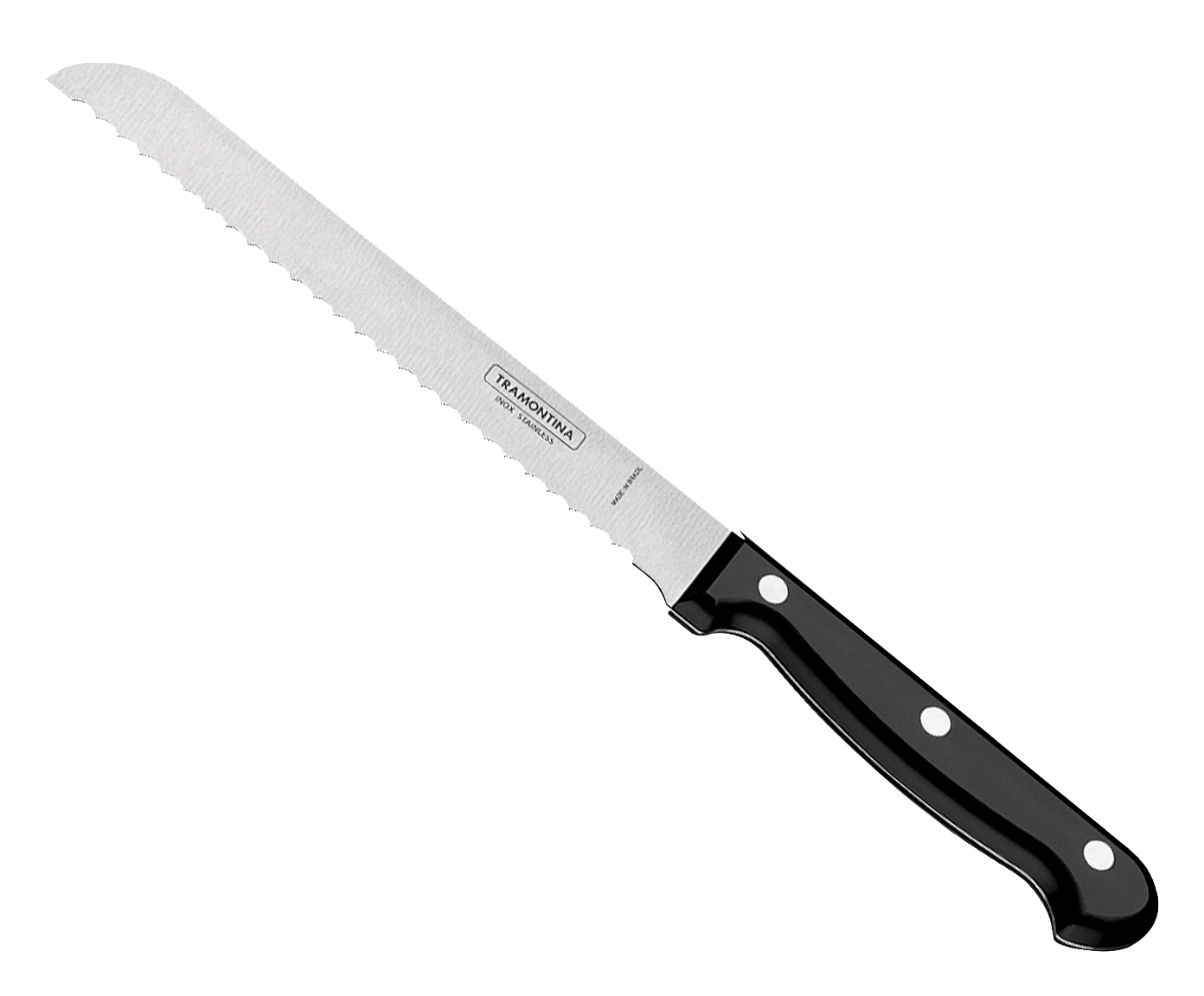 Faca para P&atilde;o em Inox Thale 7" - Preta - image 0