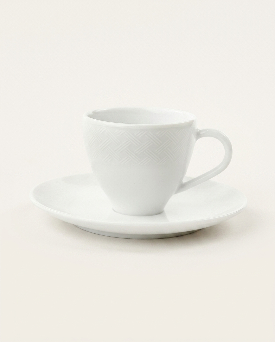 X&iacute;cara Caf&eacute; Santorini em Porcelana Branco image number 0