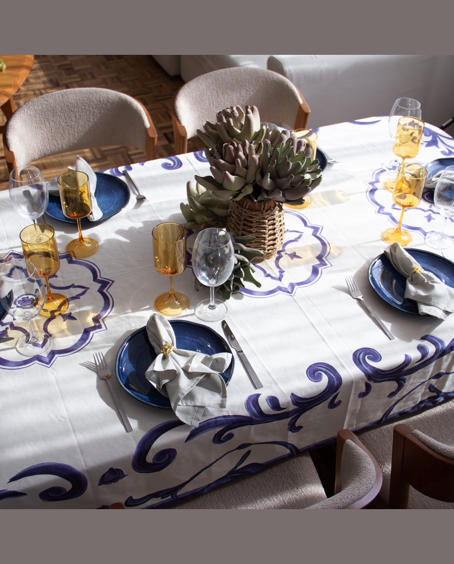 Toalha de Mesa Retangular Paix&atilde;o Mediterr&acirc;ne - image 1