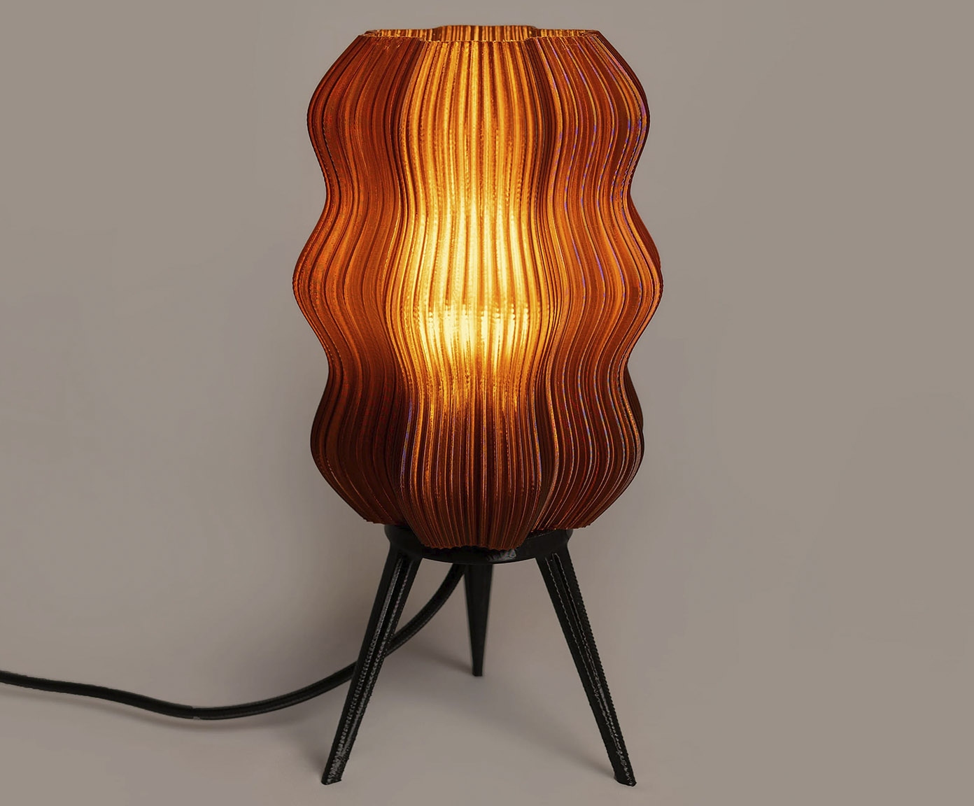 Lumin&aacute;ria Velvet Marrom image number 2
