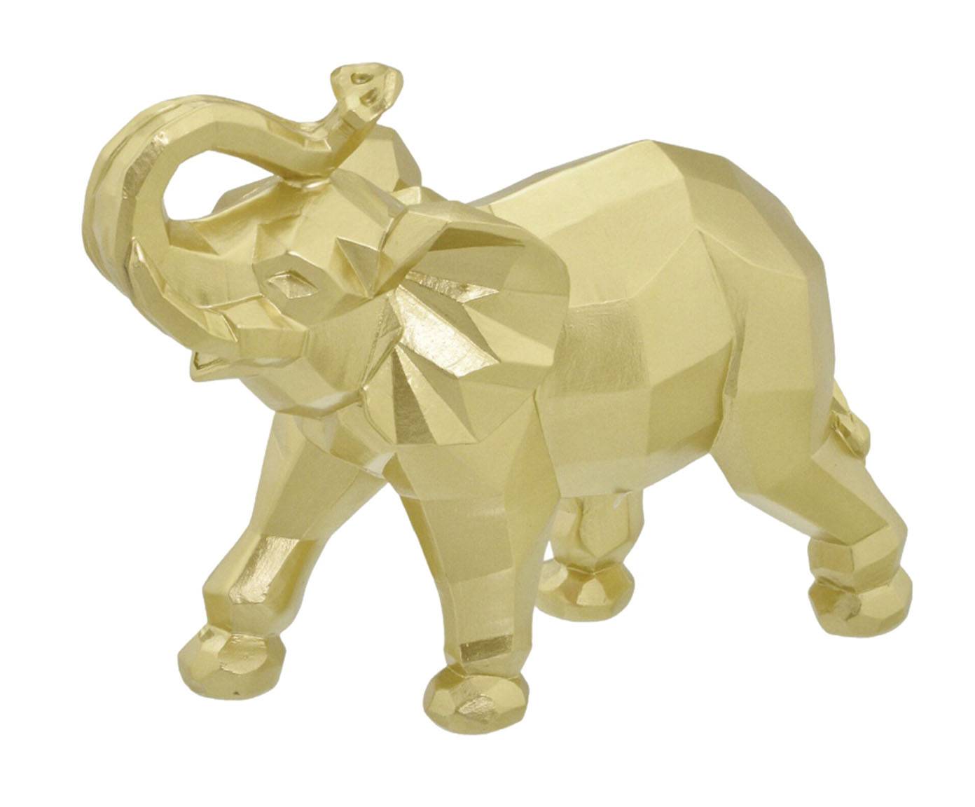 Adorno Elefante em Resina Factor II - Dourado - image 0
