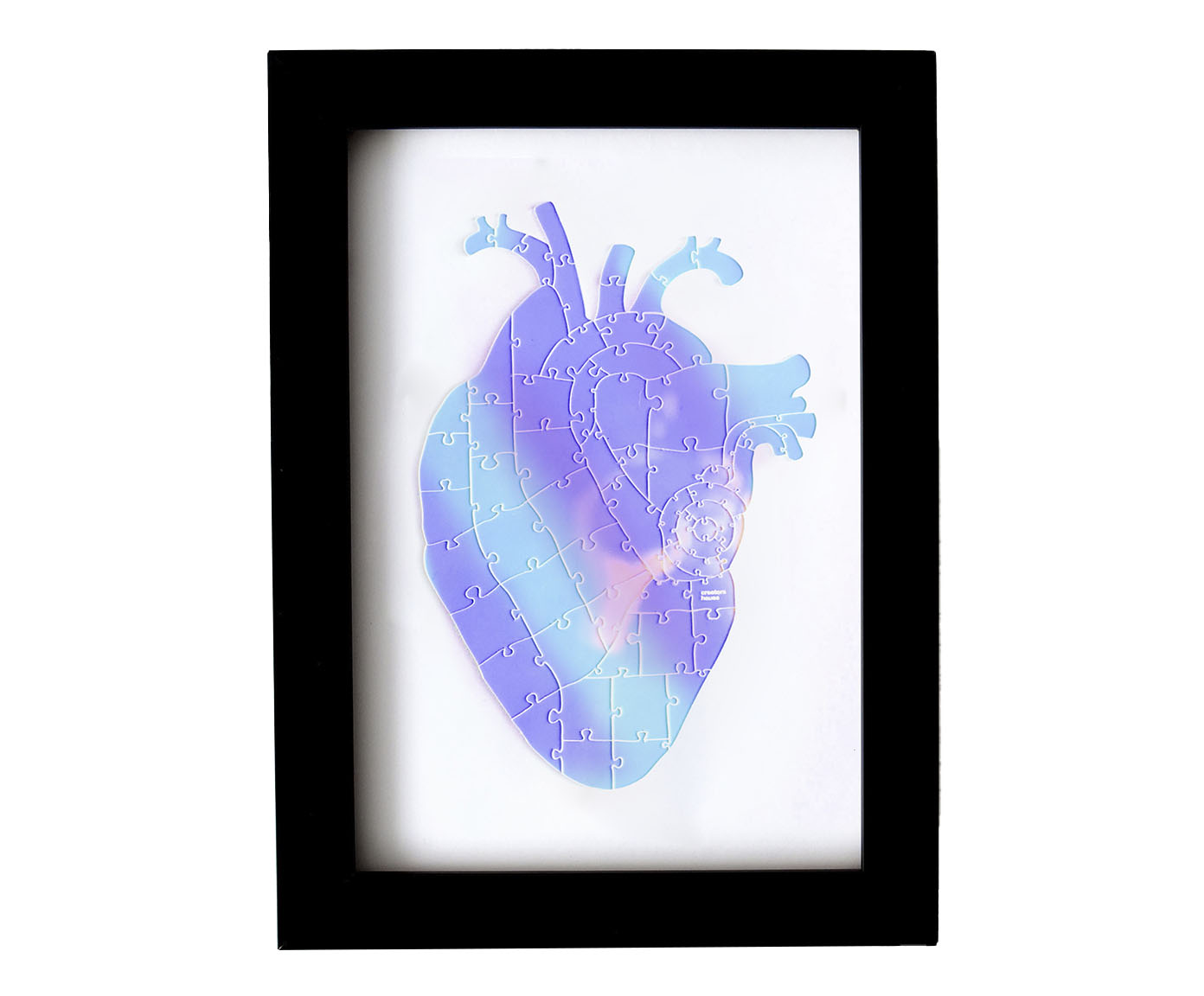 Quebra-Cabe&ccedil;a Heart Hologr&aacute;fico com Moldura Preta - image 0