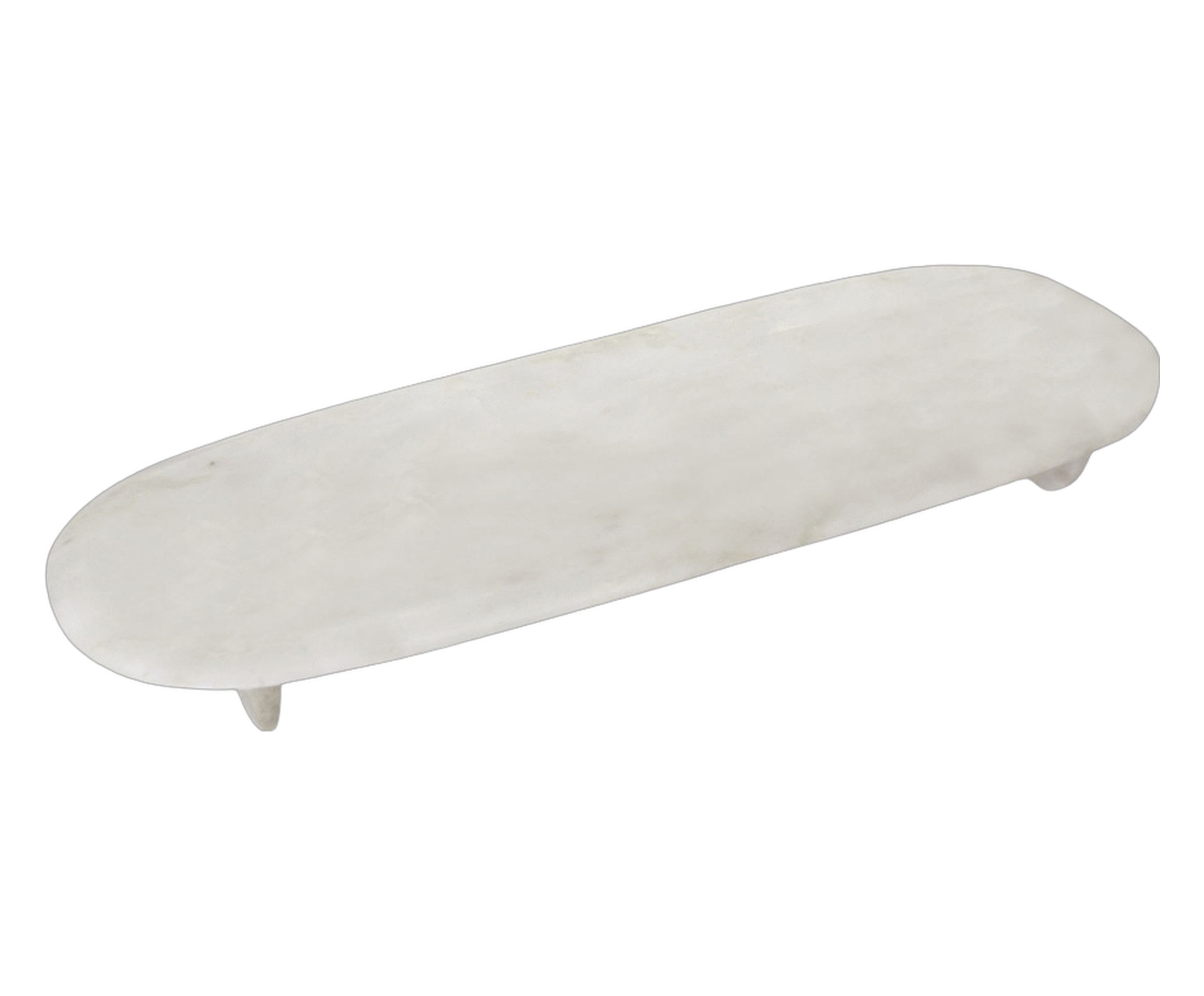 Bandeja Decorativa Solenne Branco e Cinza image number 0