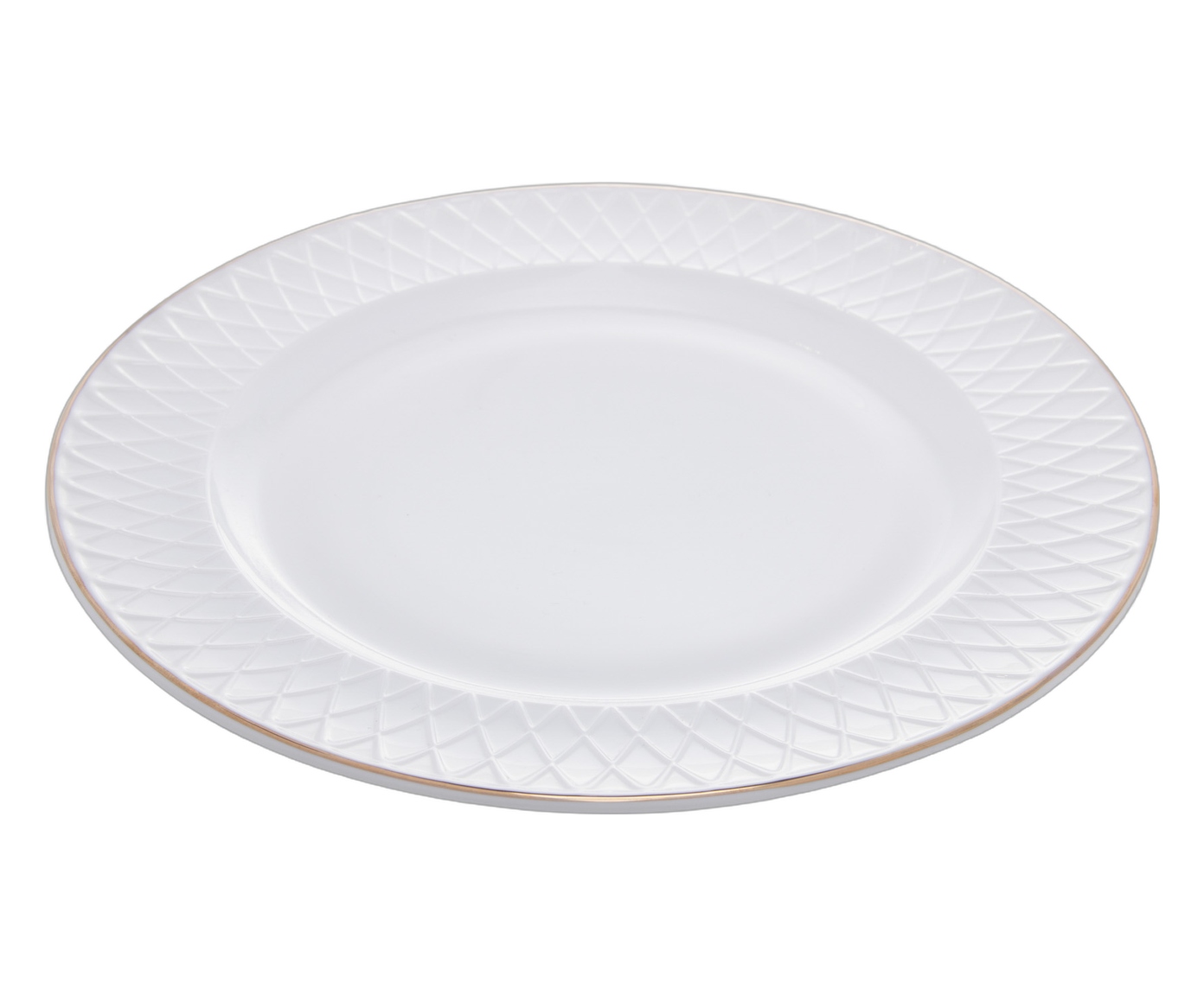 Aparelho de Jantar com Fio Dourado Royale Branco - 16p&ccedil;s image number 7
