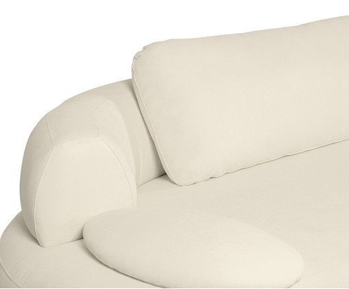 Sof&aacute; Laguna by Elle - Chaise Boucl&ecirc; Off-White VIII image number 8