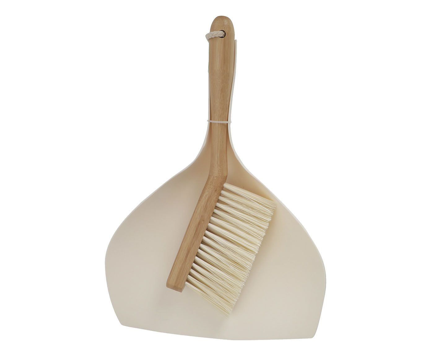 Escova em Bambu e P&aacute; para Limpeza Oikos Off-White - image 0
