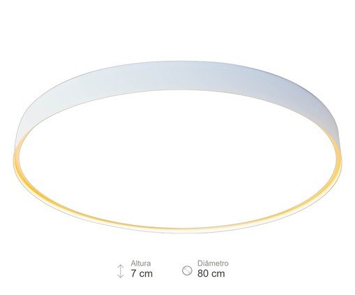 Plafon Petri Maior Branco e Dourado image number 5