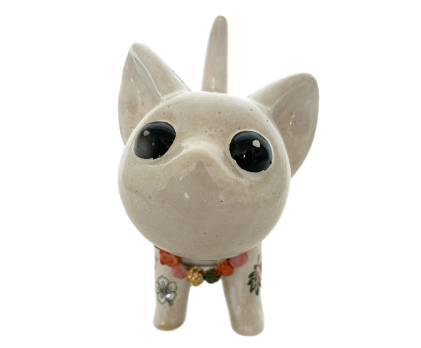 Adorno Gato Inked Miau Aloha Bege image number 2