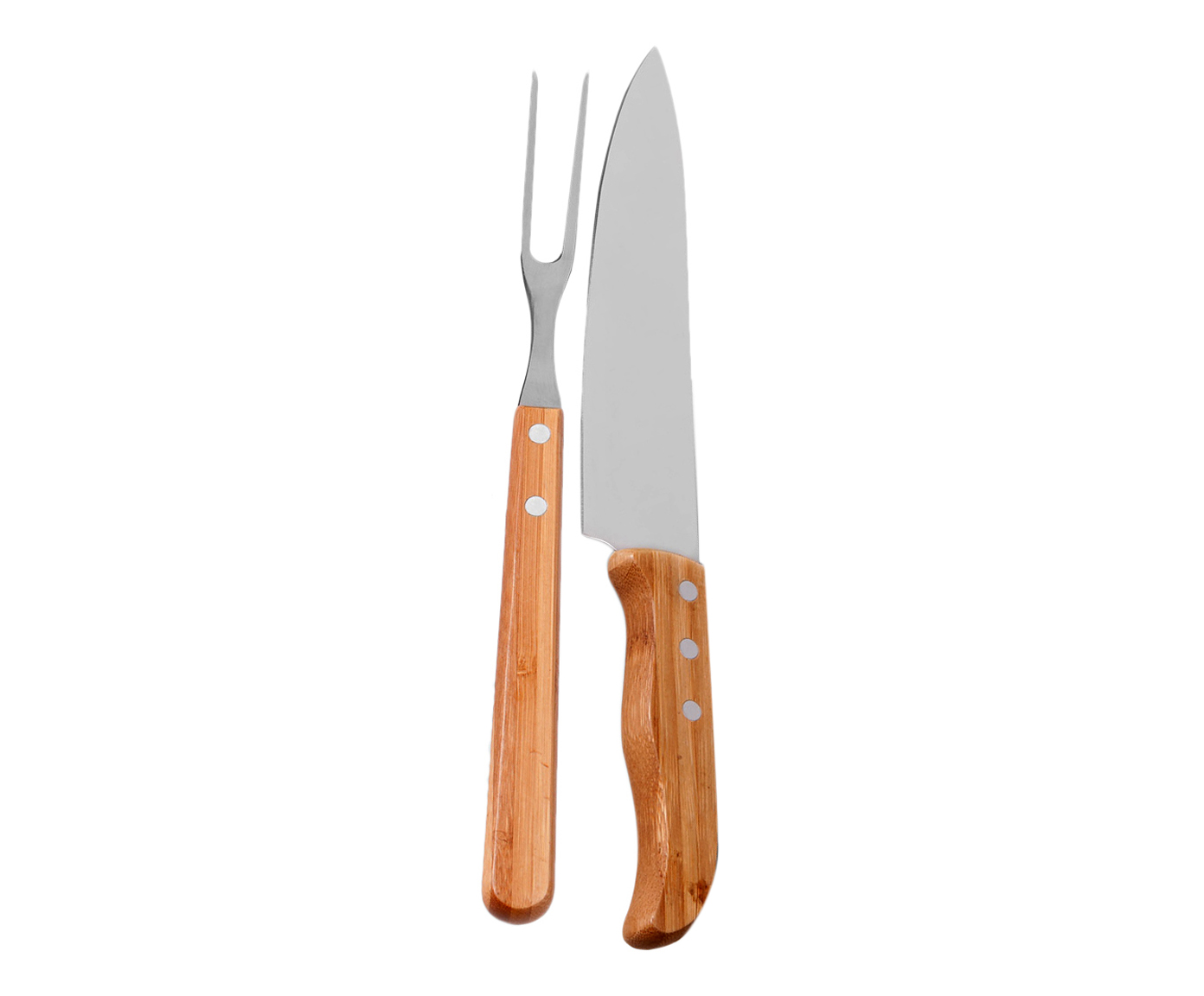 Jogo de Garfo E Faca Special em Inox E Bambu Line - image 0