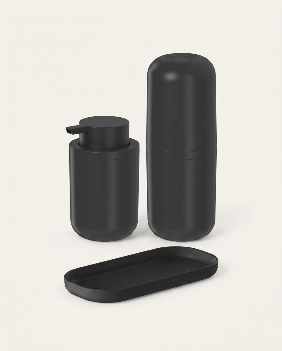 Jogo para Banheiro Bold - Preto Fechado - image 0