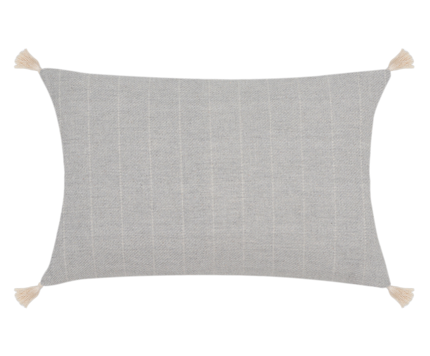 Capa de Almofada com Tassel Argila Cinza e Bege - image 0