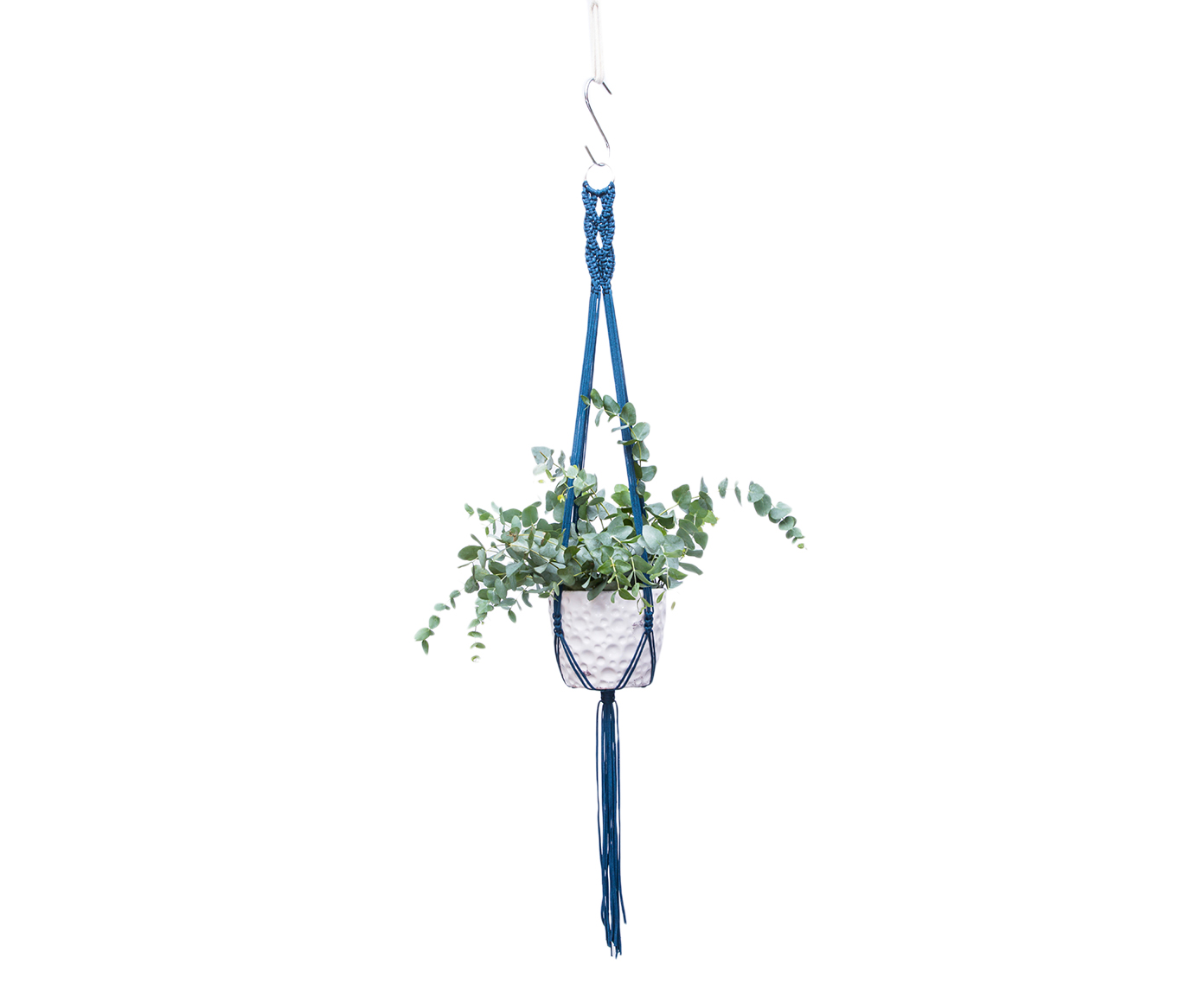 Hanger em Macram&ecirc; Wish Azul Navy - image 0
