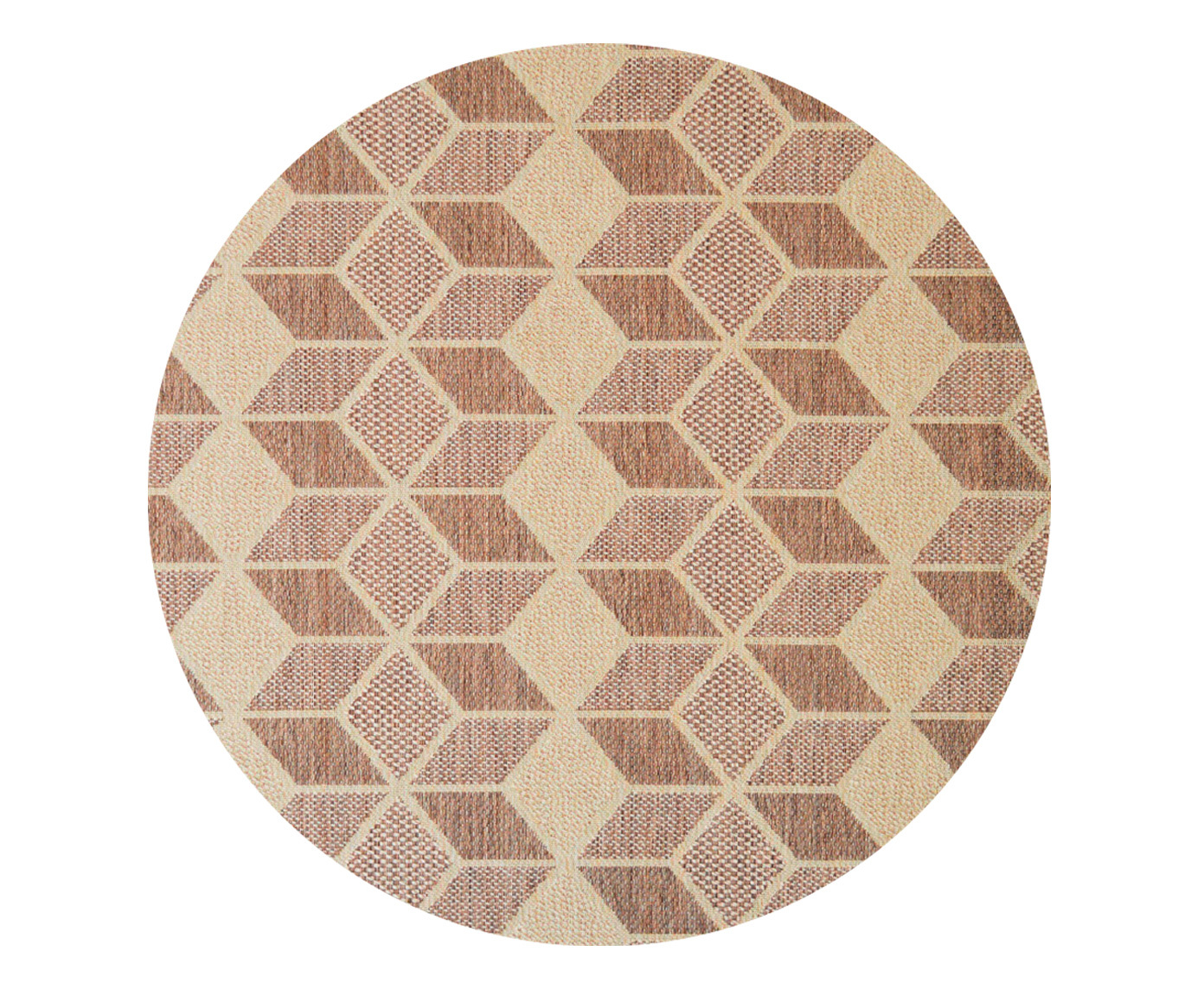 Tapete Redondo Natural Look Jacquard P&oacute;dio A - image 0