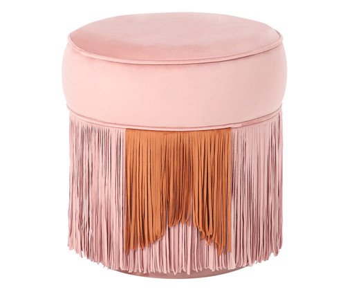 Puff Franja Composta - Rosa image number 0