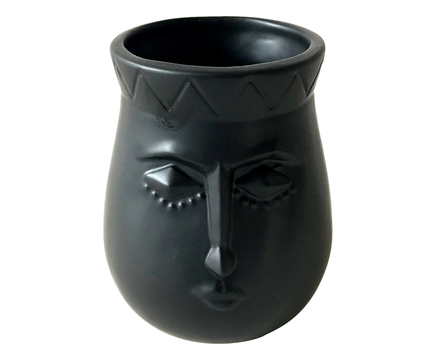 Vaso em Cer&acirc;mica Joana - Preto image number 0