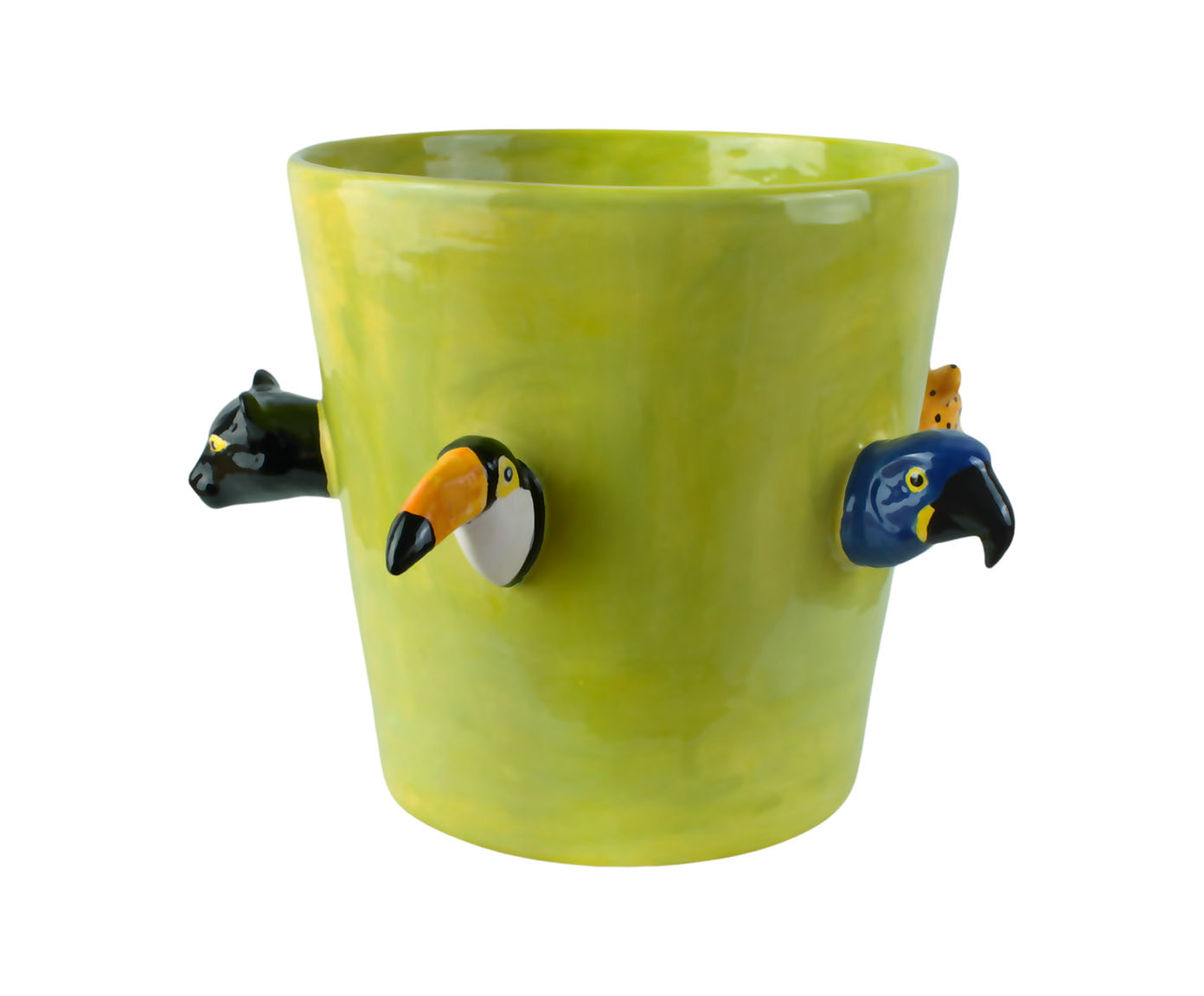 Vaso Fauna Brasileira Verde Pistache image number 1