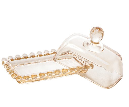 Manteigueira em Cristal Pearl - &Acirc;mbar image number 2