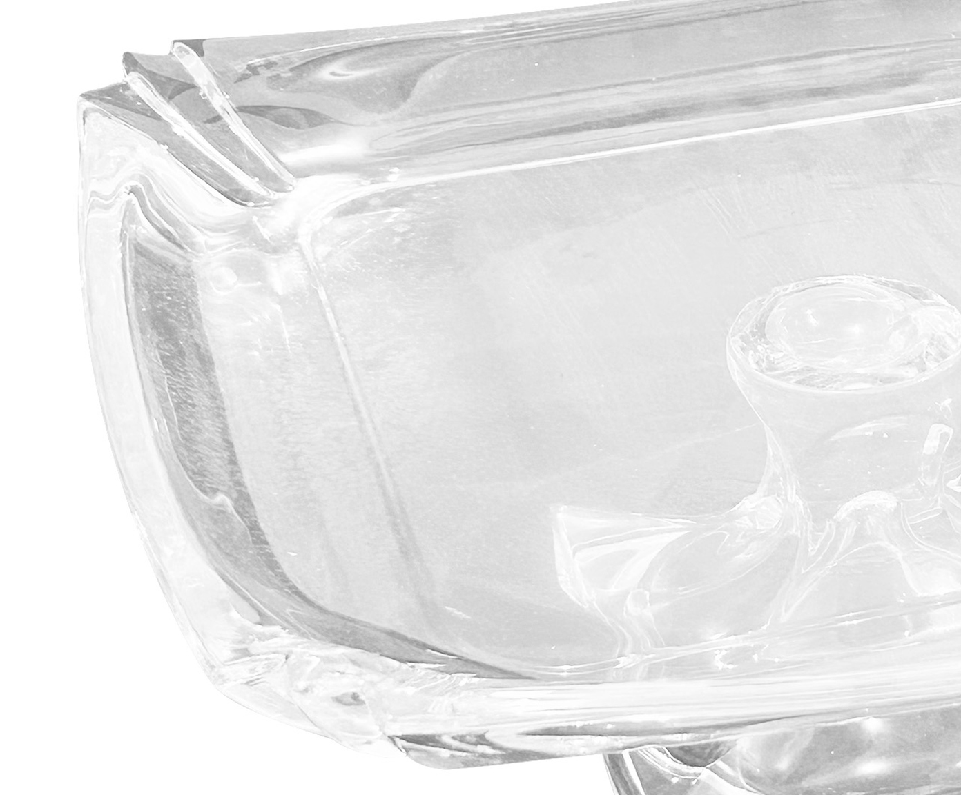 Prato para bolo em cristal ecol&oacute;gico quadrado image number 3