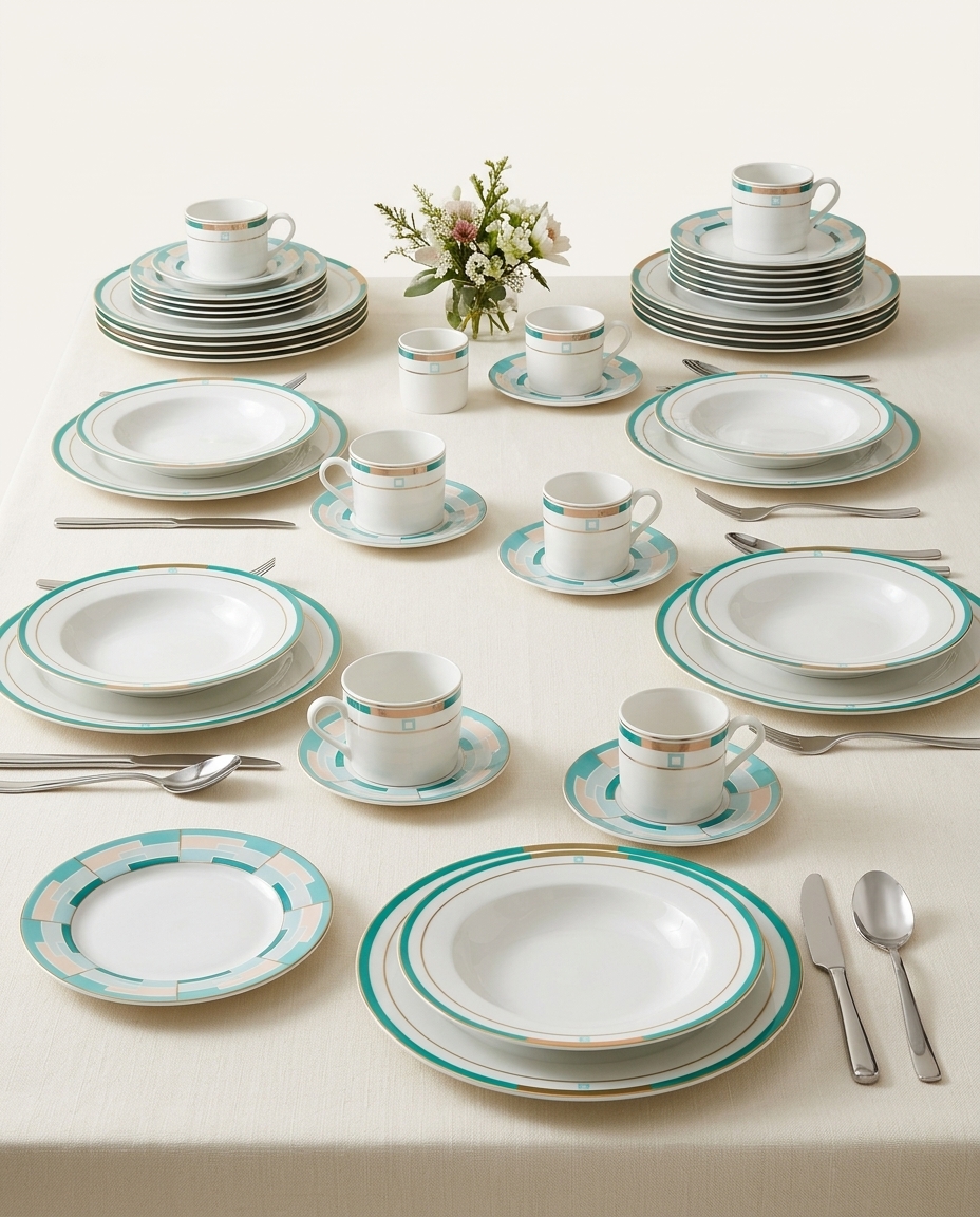 Aparelho de Jantar em Porcelana Frattale China - image 1
