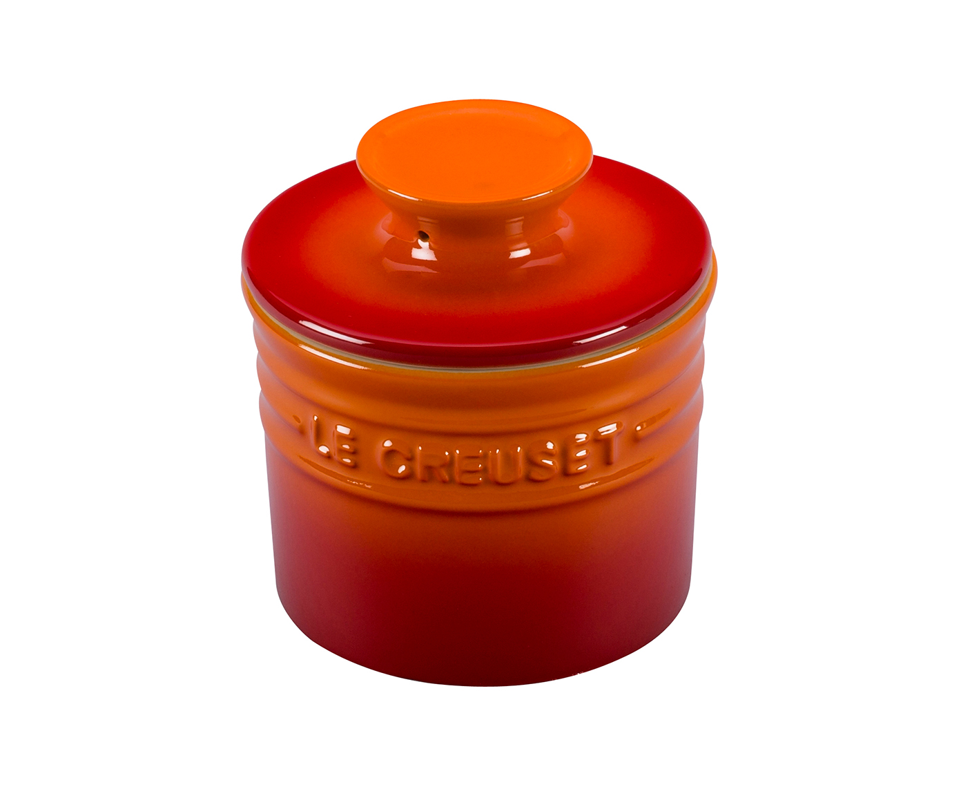 Pote para Manteiga Laranja - 10X10cm - image 0