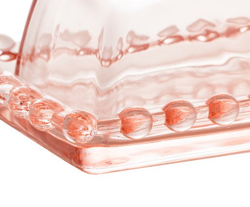 Manteigueira em Cristal Pearl Rosa image number 2