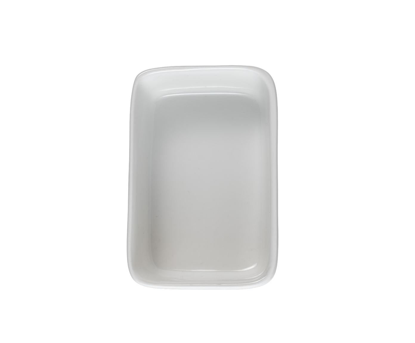 Mini travessa retangular Blanc em porcelana branco image number 2