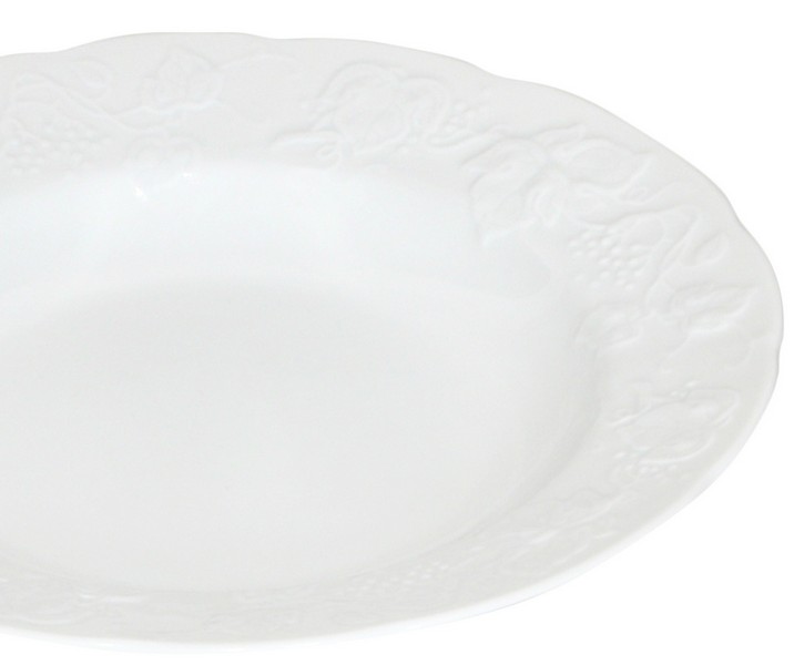 Jogo de Pratos Fundos em Porcelana Vendange image number 1