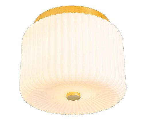Plafon Whip Opalino e Dourado image number 0