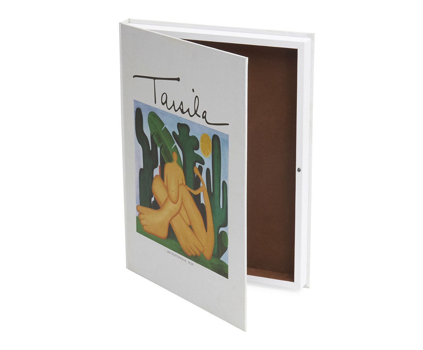 Livro-Caixa em Mdf e Canvas Antropofagia - image 1