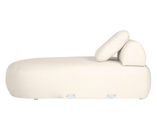 Sof&aacute; M&oacute;dulo Chaise Laguna by Elle - Boucl&ecirc; Off-White image number 3