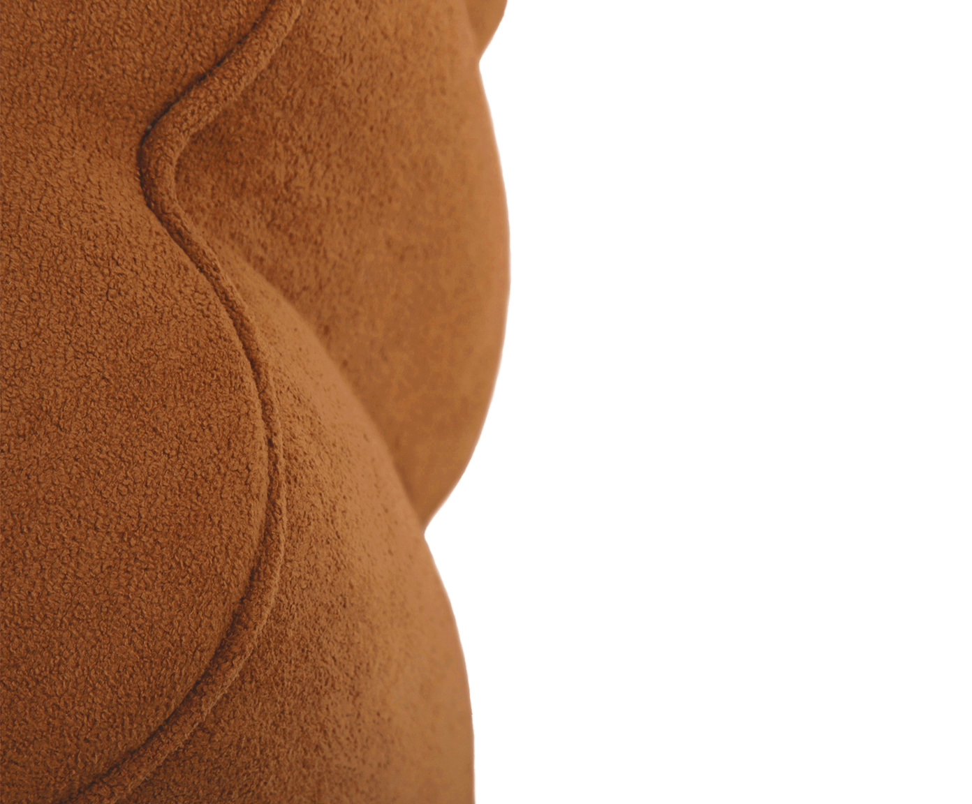 Puff Quadrado Boucle Pitanga Terracota image number 7