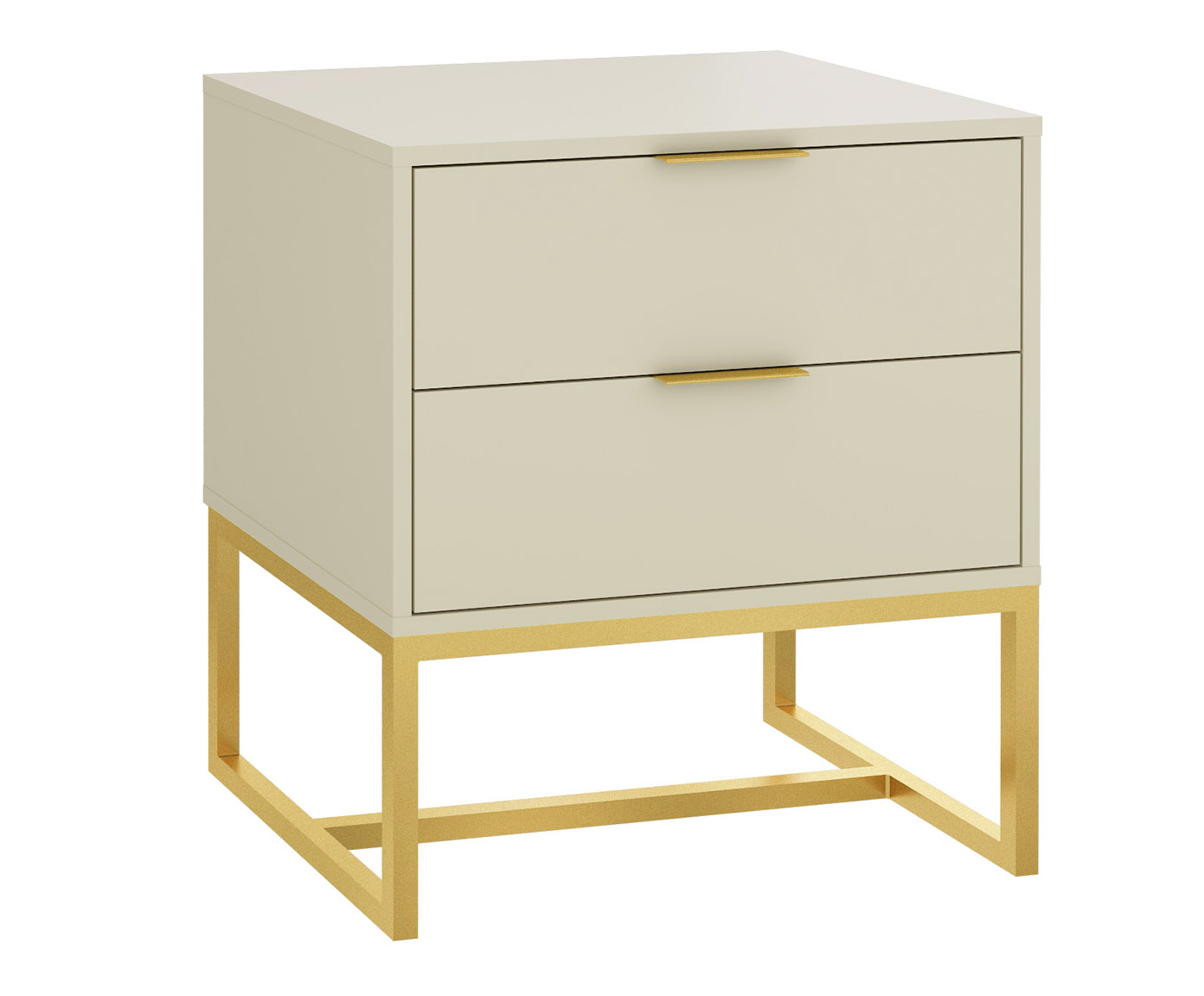 Mesa de Cabeceira Itzzon Frap&ecirc; e Dourado - image 0