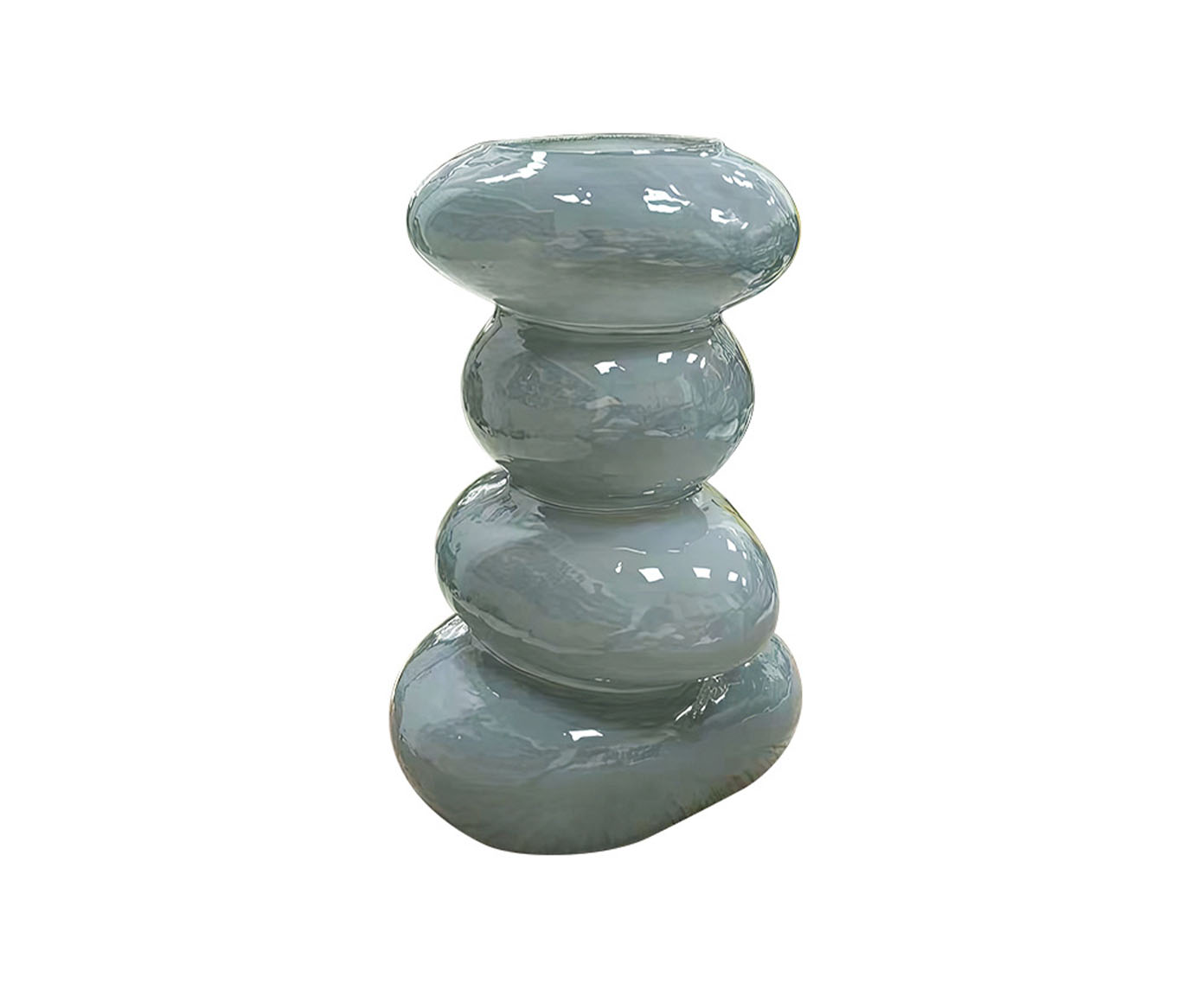 Vaso Decorativo Glom&eacute;rat Cinza - image 0