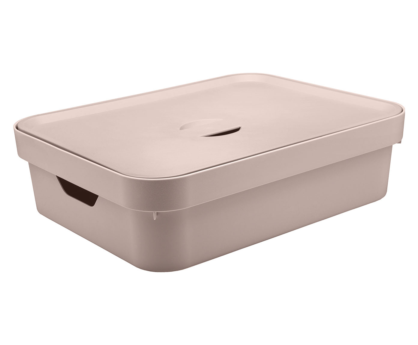 Caixa Organizadora Cube com Tampa Rosa - 45 X13X35,5cm - image 0