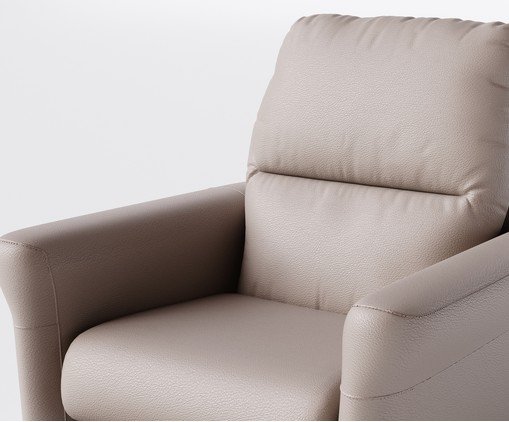 Poltrona Blend com Lift Couro Bege image number 6