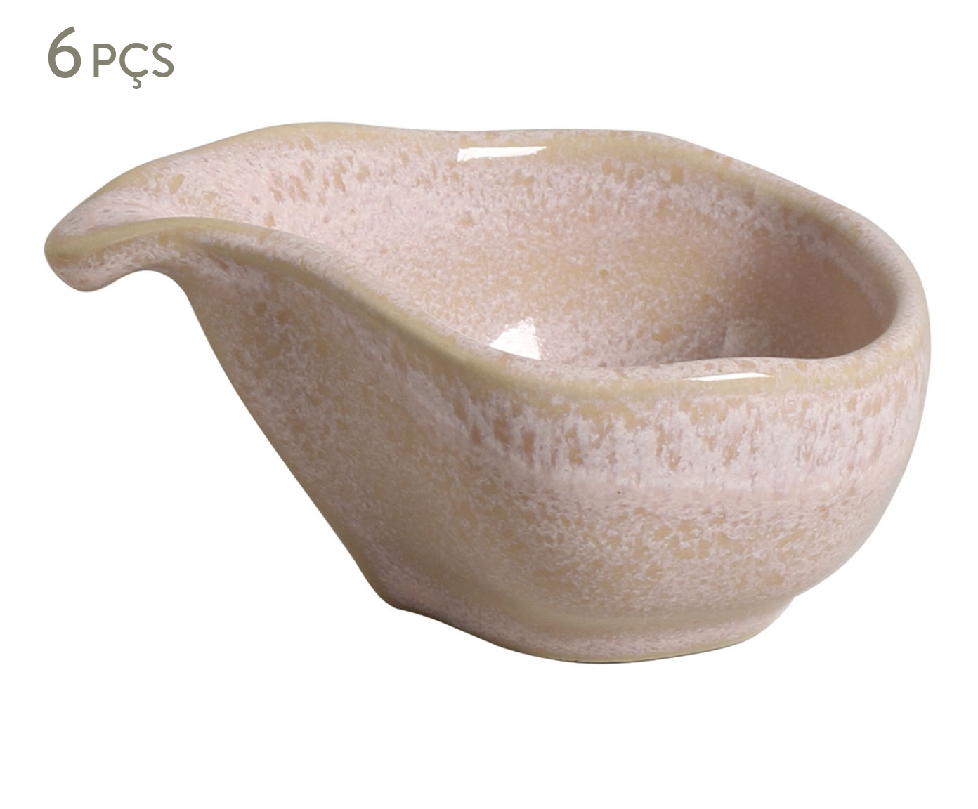 Jogo de Molheiras Oval Org&acirc;nico Litchi Rosa - image 0