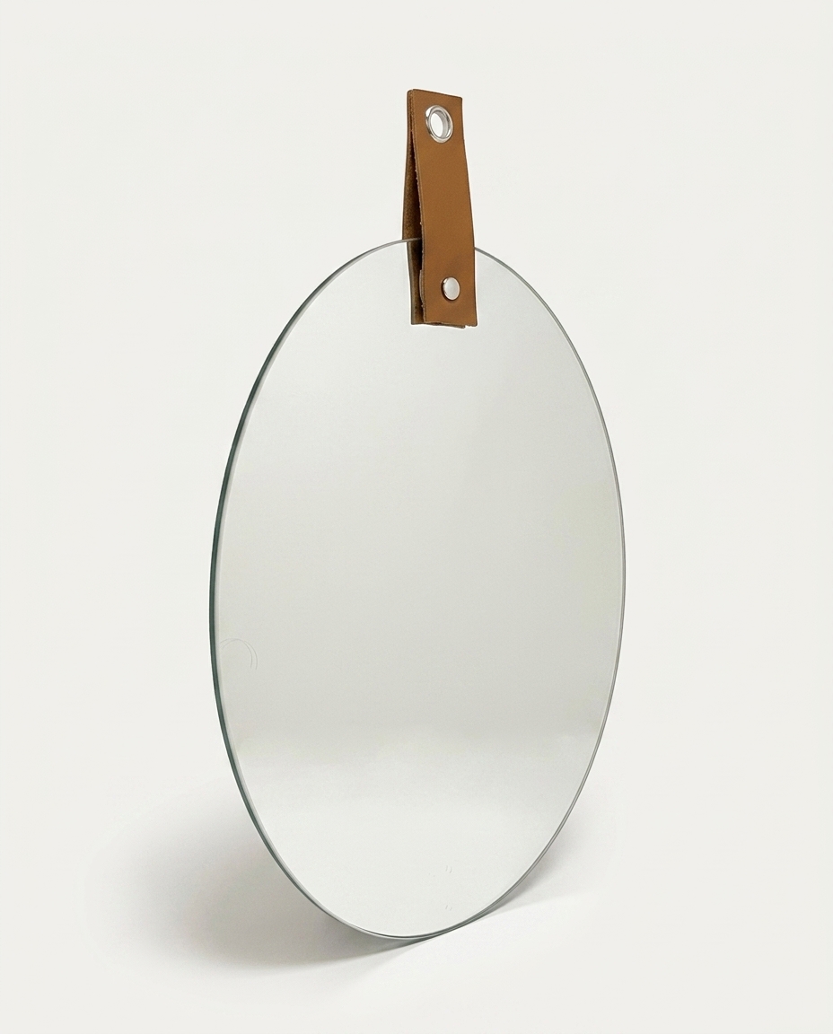 Espelho de Parade Leather Oval image number 2