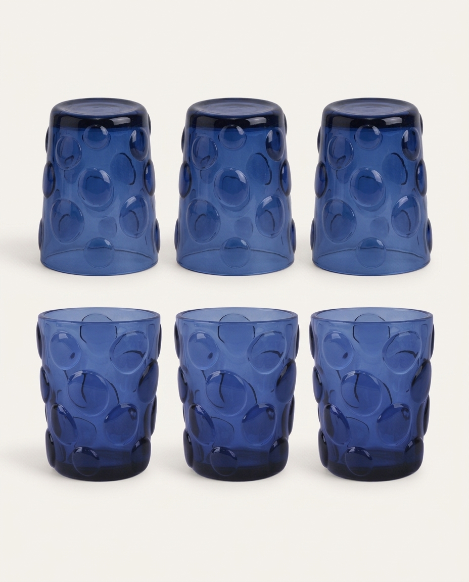 Jogo de Copos Burbujas Azul - image 1