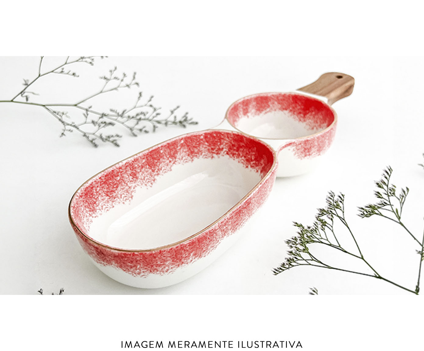 Enfeite com Cabo Dual Vermelho II image number 1