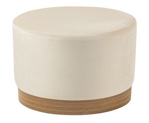 Puff em Veludo Harlow Grande Off White image number 2