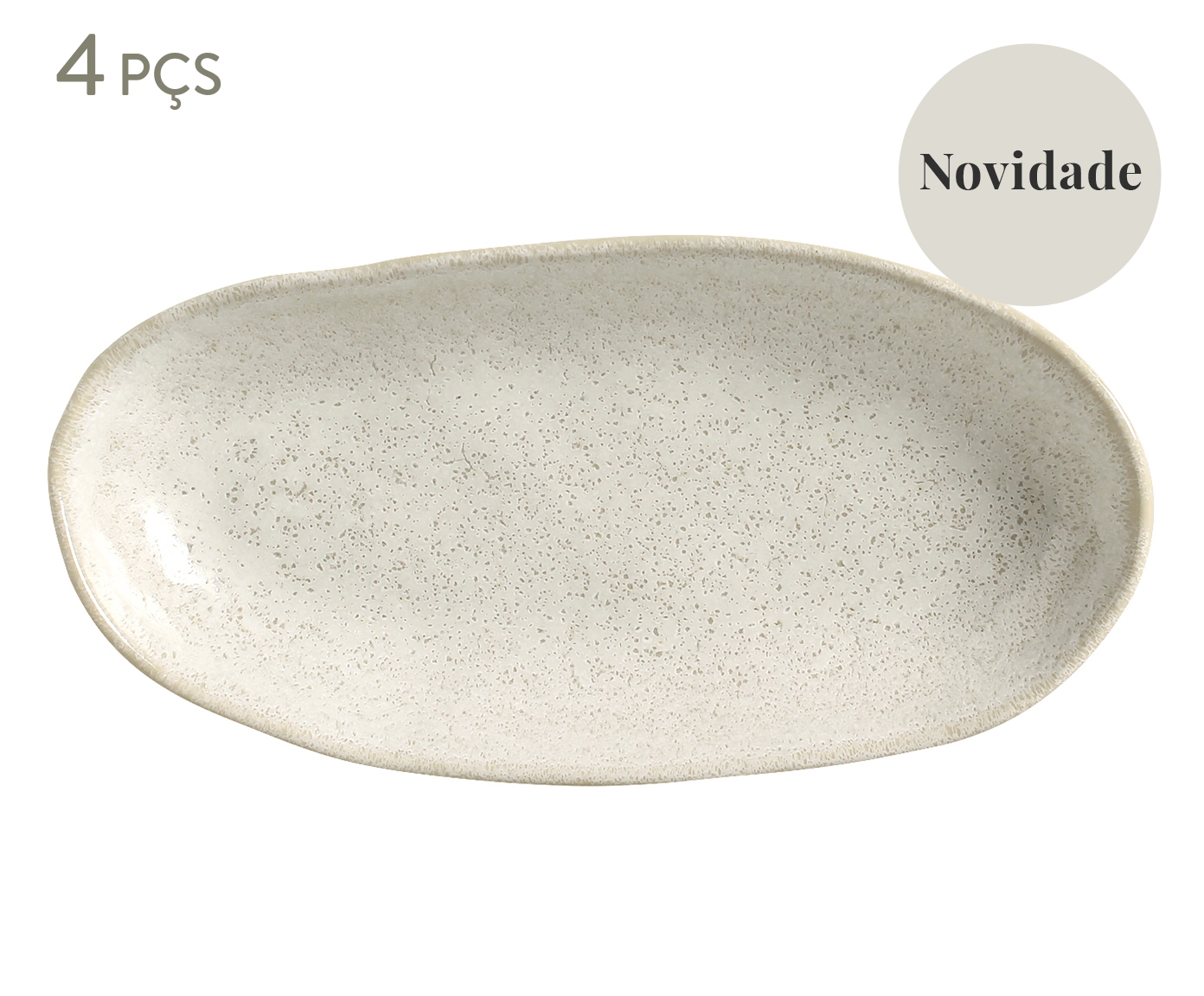 Jogo de Travessas Oval Funda Org&acirc;nico Vanilla Cru image number 0