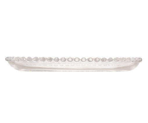 Travessa Oval em Cristal Pearl - Transparente image number 2